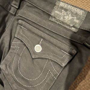 True religion black skinny leggings